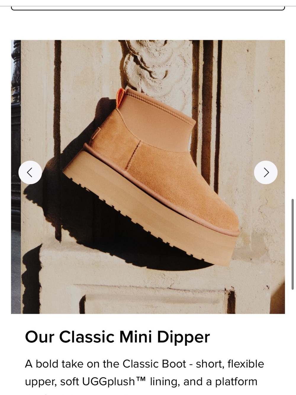 UGG Platform Mini Dipper Boots in Brown Suede - Picture 3 of 7